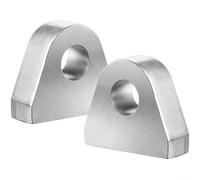 Welded Shackle Mount Designed for Trailer Frame Integration and Bumper Attachment, Alloy Steel, Sold in Sets of Two