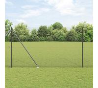 Welded Wire Fence 1.5x25m Green Metal Roll with Spike Posts & Tensioners Kit Pro