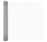 Welded Wire Fence Silver 1 x 50m Steel Heavy Duty Mesh Garden Poultry and Safe Protection Galvanised