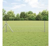 Welded Wire Fence Silver Galvanised Steel 0.6 x10m Garden Mesh Panel Zinc-Coated