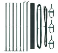Fence Post Steel Outdoor Barrier Garden Modern Terrace Strong Support vidaXL