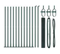 Fence Post Steel Outdoor Barrier Garden Modern Terrace Strong Support vidaXL