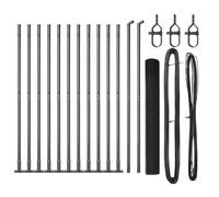 Fence with Posts Steel Outdoor Fence Garden Enclosure Terrace Barrier vidaXL