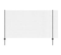 Grey Steel & PVC Garden Fence 1.4m x 10m Durable Outdoor Panel for Modern Spaces