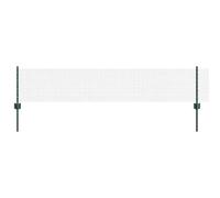 vidaXL Welded Wire Fence with Post 10 x 0.4 m PVC-Coated Steel Green