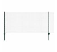vidaXL Welded Wire Fence with 22 U-Posts Green 1x50m Steel