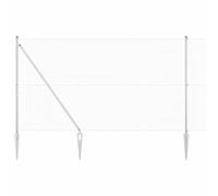 Fence Post Steel Outdoor Barrier Garden Modern Terrace Strong Support vidaXL