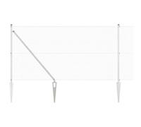 Fence Post Steel Outdoor Barrier Garden Modern Terrace Strong Support vidaXL