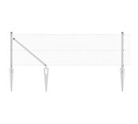 Welded Wire Fence with Spikes Mesh Steel Panels Outdoor Enclosure Iron vidaXL
