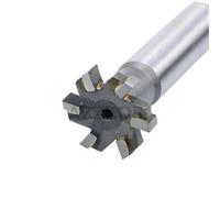 Welded YG8 Alloy T-Slot Milling Cutter Tungsten Steel Rough Inserted Straight Shank for Hardness Metal Keyway Endmills Tool(20x3x12x90x6T)