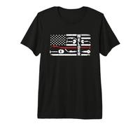 Welder American Flag Tribute Premium T-Shirt