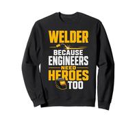 Welder Coworker Welding Helmet Weld Sweatshirt