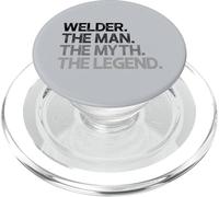 Welder Gift Man Myth The Legend PopSockets PopGrip for MagSafe