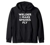 Welder I Make Sparks Fly Zip Hoodie