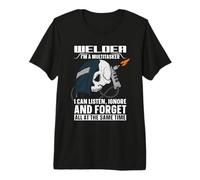 Welder I'm A Multitasker Welders Cool Welding Dads Welder Premium T-Shirt