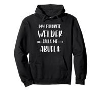 Welder My Favorite Welder Calls Me Abuela Vintage Xmas Pullover Hoodie