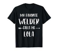 Welder My Favorite Welder Calls Me Lola Vintage Xmas T-Shirt