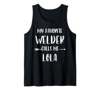 Welder My Favorite Welder Calls Me Lola Vintage Xmas Tank Top