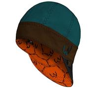 Welder Nation 8 Panel Welding Cap, 100% Cotton, Duck Canvas Exterior, Protective, Durable Men’s Hats with No Unicorn Peak for Welding, Heavy-Duty Jobs,Premium, Comfortable Welder Hat, Orange, 7.75