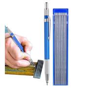 Welder Pencil - Multipurpose Silver Streak Welders Pencil with 12 Refills | Precision Mechanical Welding Pencil | Reliable Artist Propelling Drafting Clutch Pencil for Accurate Marking and Sketching