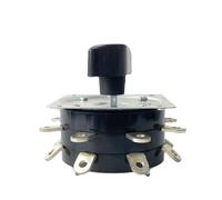 Welder Switch KDH-40/2-8 Contactor 8 Position Two Poles 16 Pins 40A For Welding Machine Rotary Copper Pin Silver-plate 1Pcs