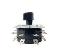 Welder Switch KDH-40/2-8 Contactor 8 Position Two Poles 16 Pins 40A for Welding Machine Rotary Copper Pin Silver-Plate