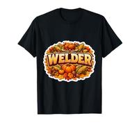 Welder Thanksgiving Fall Welding Autumn Pumpkin Turkey Fun T-Shirt