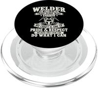 Welder The Pain Is Real Those Scars Were Earned - Welding PopSockets PopGrip for MagSafe