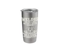Welder The Pain is Real Those Scars were Earned - Welding Stainless Steel Insulated Tumbler