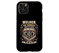 Welder Vintage Being Nice To People Who Think They Know Job Case for iPhone 11 Pro