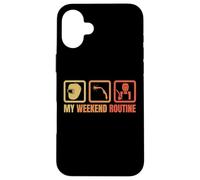 Welder Weekend Routine Welding Enthusiast Case for iPhone 16 Plus