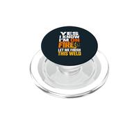 Welder Welding Helmet Finish The Weld PopSockets PopGrip for MagSafe