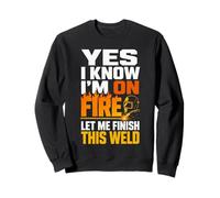 Welder Welding Helmet Finish The Weld Sweatshirt
