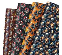Welder Wrapping Paper 12 Sheets Welding Themed Gift Wrap with Helmet & Tools Design Gift Packing Paper for Welders,Metal Workers,DIY Crafters,20"×28"