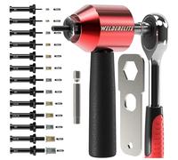 WelderElite Rivet Nut Drill Adaptor Tool Kit contains 290 rivet nuts (13 types) and 13 mandrels