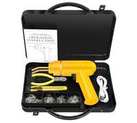 Welders 200W Hot Stapler Rechargeable Plastic Welding Machine Bumper Repair Kit Soldering Iron for Plastic Welder(Yellow)