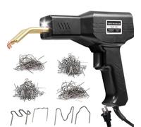 Welders 50W Car Plastic Welder Gun Tools 200/1000Pcs Hot Staples for Automotive Body Bumper Plastic Welding Plastic(Black 1000Pcs)