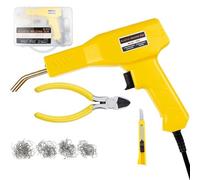 Welders Heat Gun Soldering Iron for Plastic Welding Machine Bumper Staples Car Repair Tools Kit(Set 3 with Box)