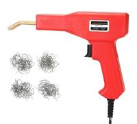 Welders Red Plastic Welder 50W Hpt Nail Gun with 200/400/800 Nails Car Bumper Repair Kit Cracking Tool Garage Nailer(400pcs)