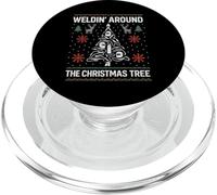 Weldin Around The Christmas Tree Holiday DIY Craftsman Xmas PopSockets PopGrip for MagSafe