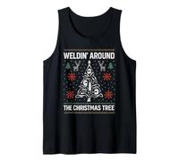 Weldin Around The Christmas Tree Holiday DIY Craftsman Xmas Tank Top