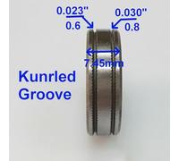 Welding accessories for MIG welders, wire feed roller with Kunrle groove 0.6-0.8 mm / .023"-.030", made of bearing steel, suitable for Chicago Electric, Lincoln, Clarke, Hobart Handler, Century