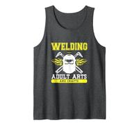 Welding Adult Arts and Craft Tank Top, Men, Dark Heather Grey, XX-Large