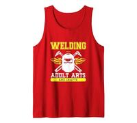 Welding Adult Arts and Craft Tank Top, Men, Red, Small