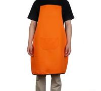 Welding Apron Combining Flame Retardant Fabric Breathable Weave and Fireproof Edge Treatment to Support Safe Operation in High Heat Zones (Yellow)