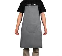 Welding Apron Featuring Washable Flame Retardant Twill Material Heat Resistant Edges And Functional Pocket Configuration For Hands On Tasks(gray)
