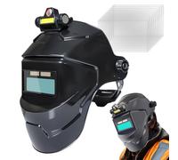 Welding Balaclava - Automatic Darkening Solar Helmet, Adjustable Protective Shield, Heavy Duty Safety Visor | Safe Welding Equipment for Metal Processing, Welding,