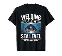 Welding Below Sea Level Since Day One Underwater Welder T-Shirt
