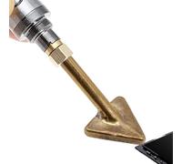 Welding Bit - Conical Brass Alignment Attachment, Delicate Refinishing Nib, for Circuit Board Assembly, Heated Tooling Component, Industrial Fabrication Supply, Standard Tinned Alloy
