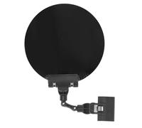 Welding Blackout Panel 18cm Round Auto Darkening Light Blocking Plate for Argon Arc Welding and Various Applications Adjustable Clip On Protective Guard Black (Black)